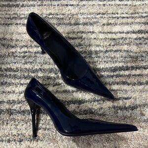 Jeffrey Campbell Glossy Navy Heels